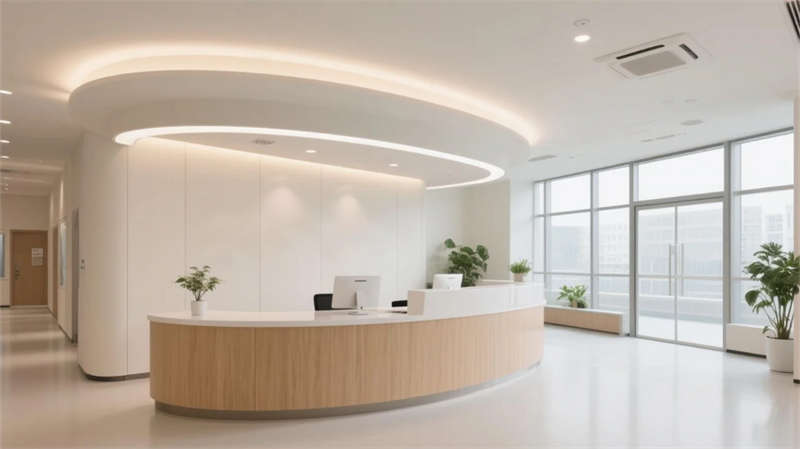 人性化簡約醫療, 合肥社區醫院裝修設計效果圖 人性化簡約醫療, 合肥社區醫院裝修設計效果圖